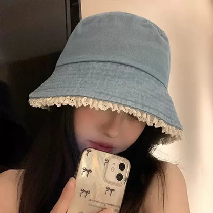 Wide Brim Fisherman Cap Outdoor Sunshade Summer Basin Hats