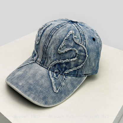 Sunshade Distress Versatile Street Peaked Caps Fashion