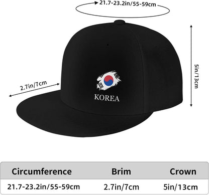 Brush Korean Korea Flag Snapback Hats For Men Women Baseball Cap Sports Adjustable Flat Bill Trucker
