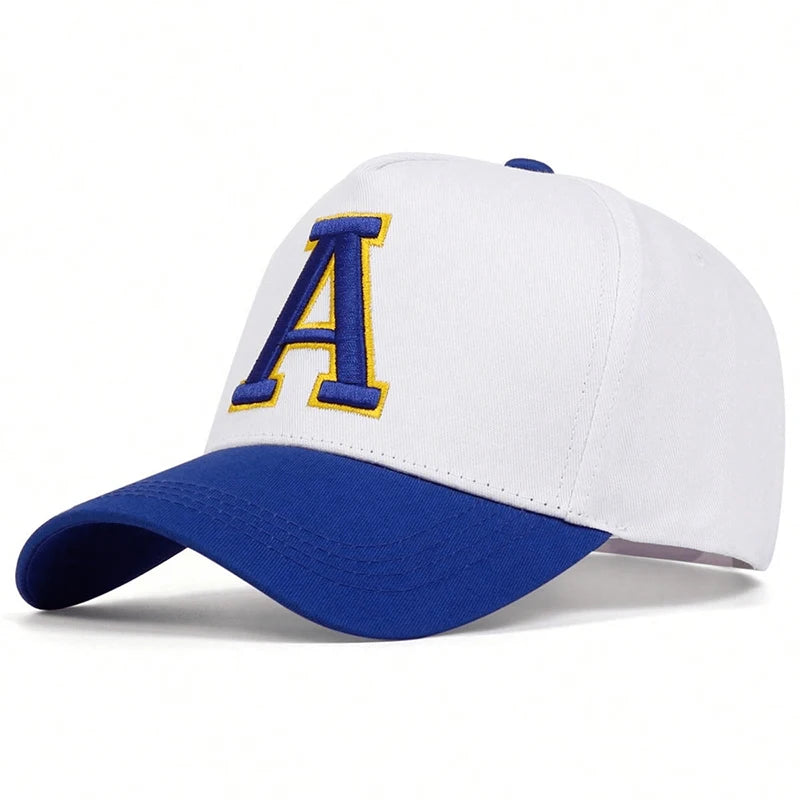 Unisex Stereoscopic A Letter Embroidery Baseball Caps Spring and Autumn