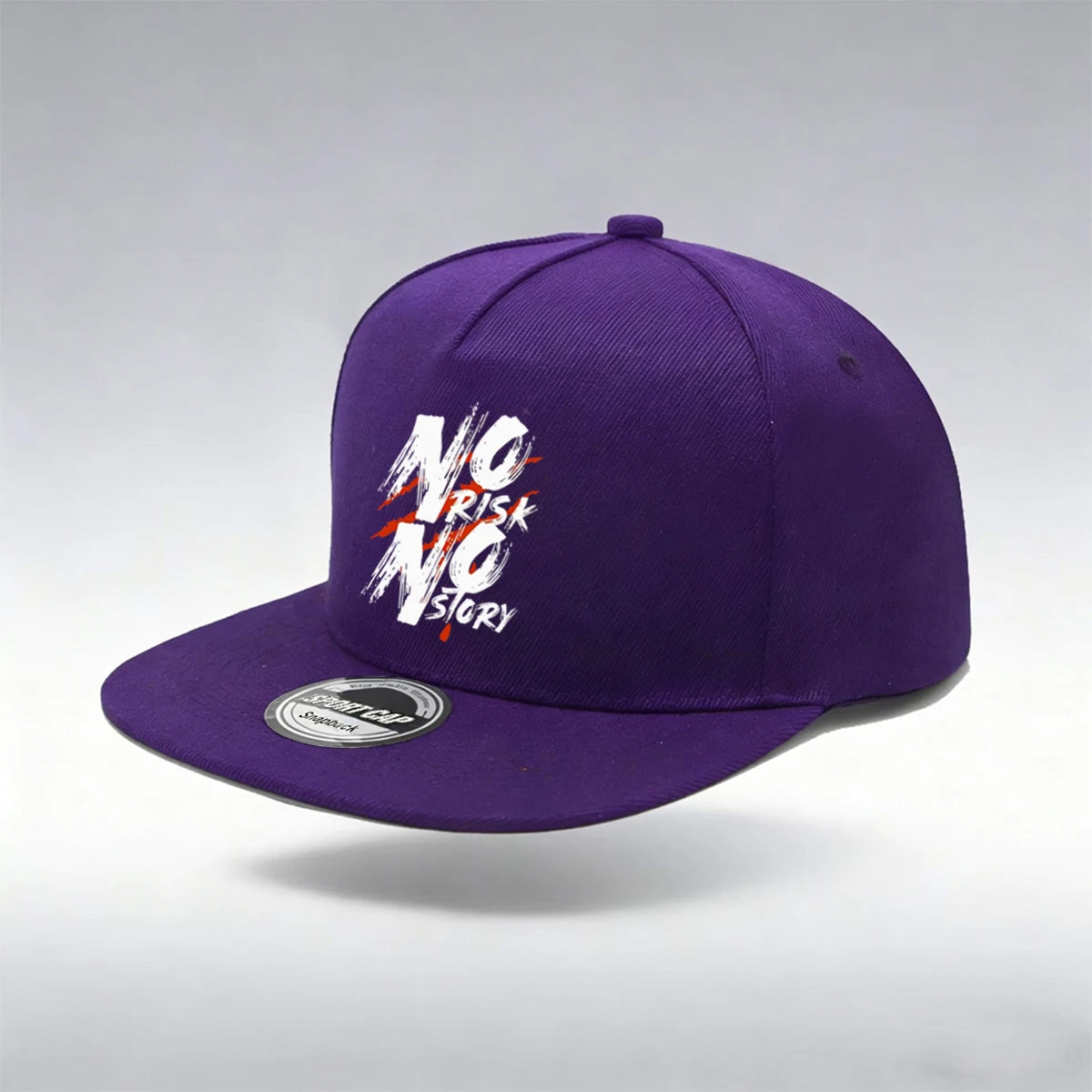 Risk Letter Print Snapback Cap Classic Solid Color Unisex Baseball Cap Lightweight Adjustable Dad Hat
