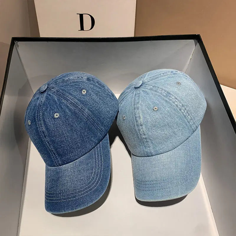 Baseball Cap Women Men Unisex Denim Washed Soft Top