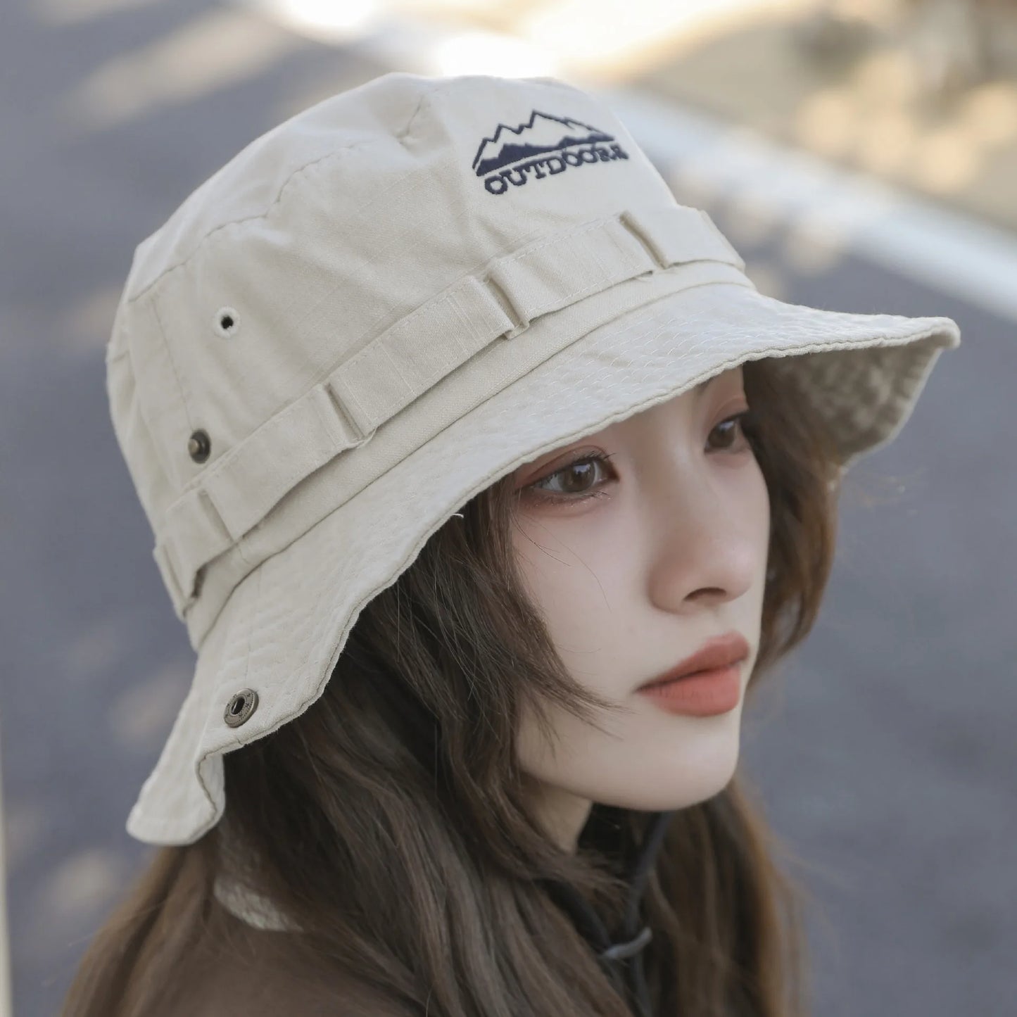 Cotton Stone-Washed Bucket Caps Safari Hats