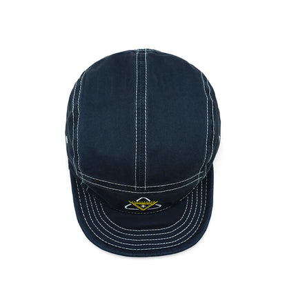 Embroidery Short Soft Brim Baseball Cap 5 Panels Cotton Dad Caps