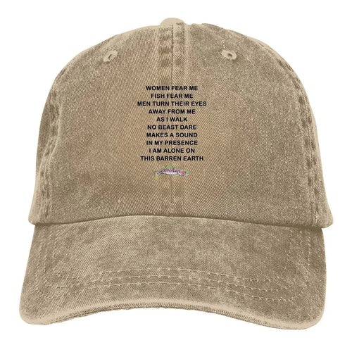 Women Want Me Fish Fear Me Meme Casquette Peaked Cap