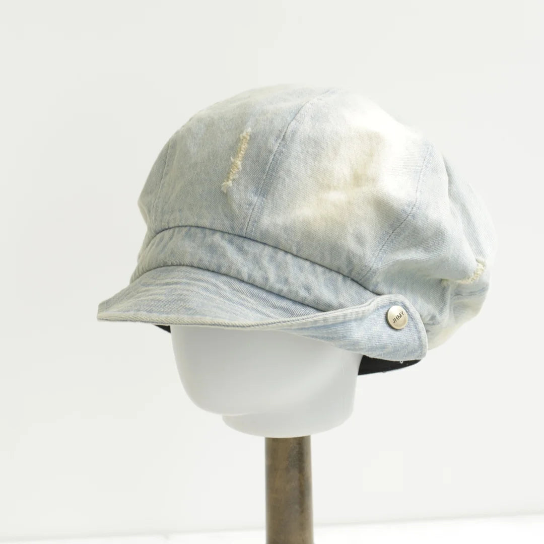 Women's Denim Cotton Baker Boy Hat