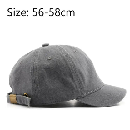 Fashion Dad Hat Baseball Cap Washed Cotton Solid Color Baseball Cap Women Men