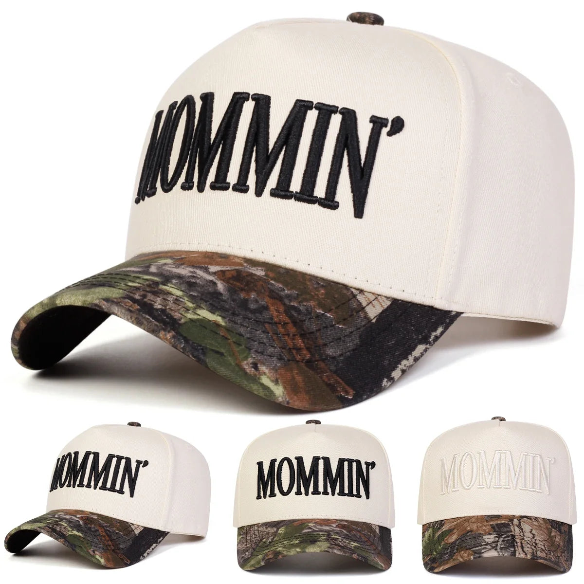 Unisex Mommin Embroidery Baseball Caps Spring Autumn