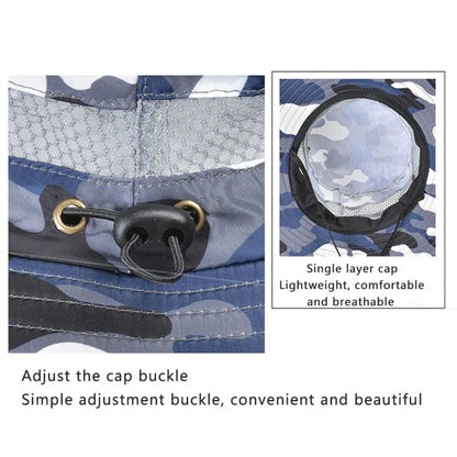 Summer Men Breathable Sun Hat Outdoor Traveling Fishing Hiking Hats