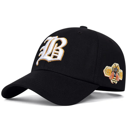 Baseball Cap Cotton  Sun Hat Spring Summer B Letter embroidery Dad Hats Hip Hop Tiger Caps For Men Women