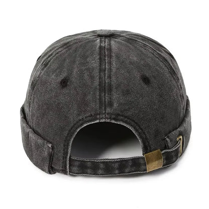 New Women Men Solid Cotton Cap Hat Washed Denim Beanie Hat