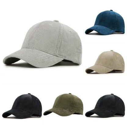 Corduroy Hat For Men With Large Head Circumference Size Baseball Cap