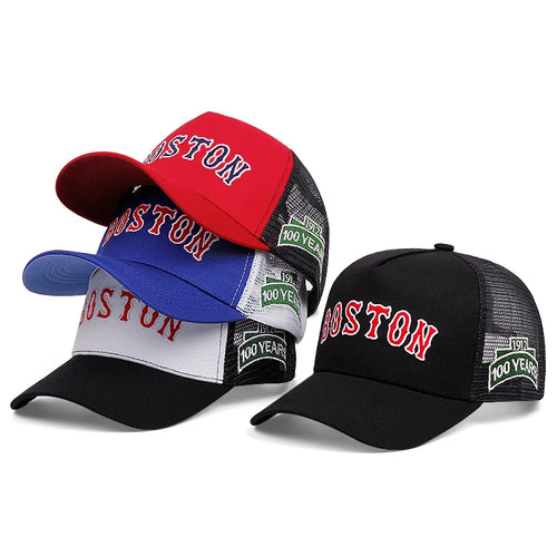 Boston Women Men Outdoors Baseball Cap