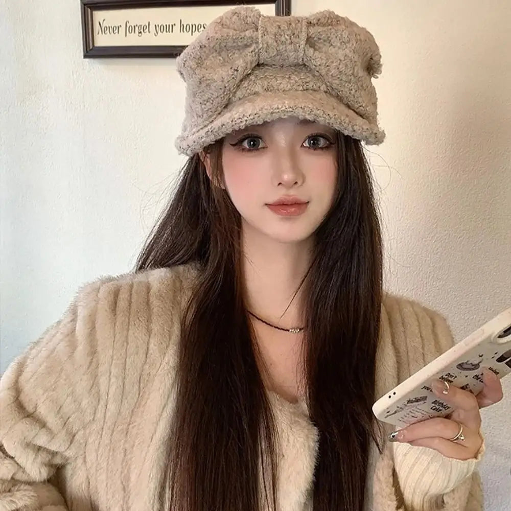 Fashion Polyester Beret Casual Retro Newsboy Hat