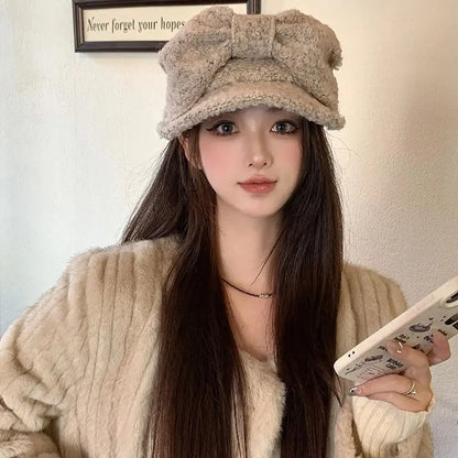 Fashion Polyester Beret Casual Retro Newsboy Hat