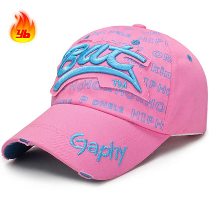 Fashion Unisex Outdoor Sport Baseball Cap One Size Suitable for Men Women 3D Embroidery Patch Print