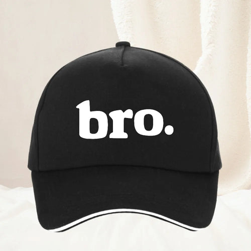 "Bro"Letter Print Baseball Cap Spring Autumn Outdoor