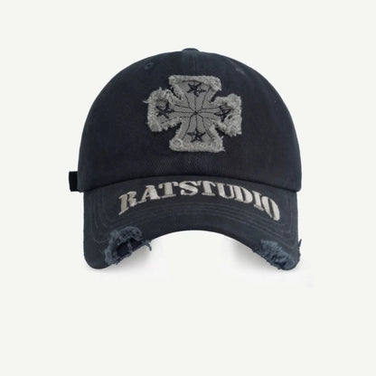 Retro Street Trendy Baseball Cap Female Embroidery Letters