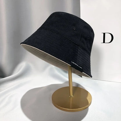 Solid Color Bucket Hat For Men Women Fashion Panama Basin Cap