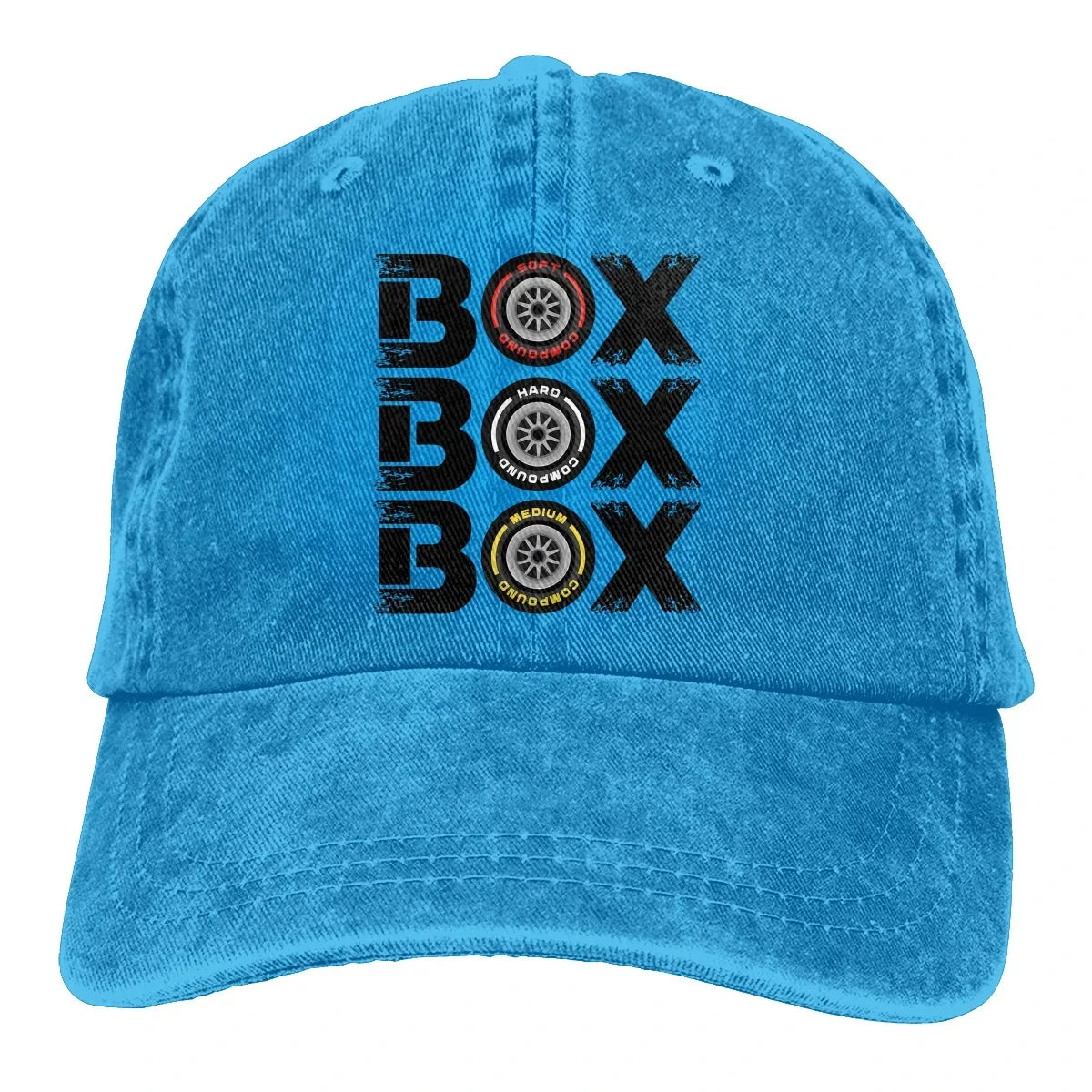 Box Box Box F1 Tyre Compound V2 Baseball Cap Men