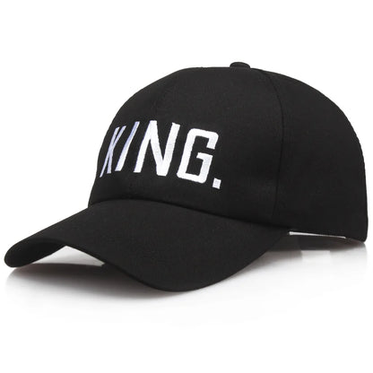 Women's Letter Embroidered Baseball Cap King and Queen