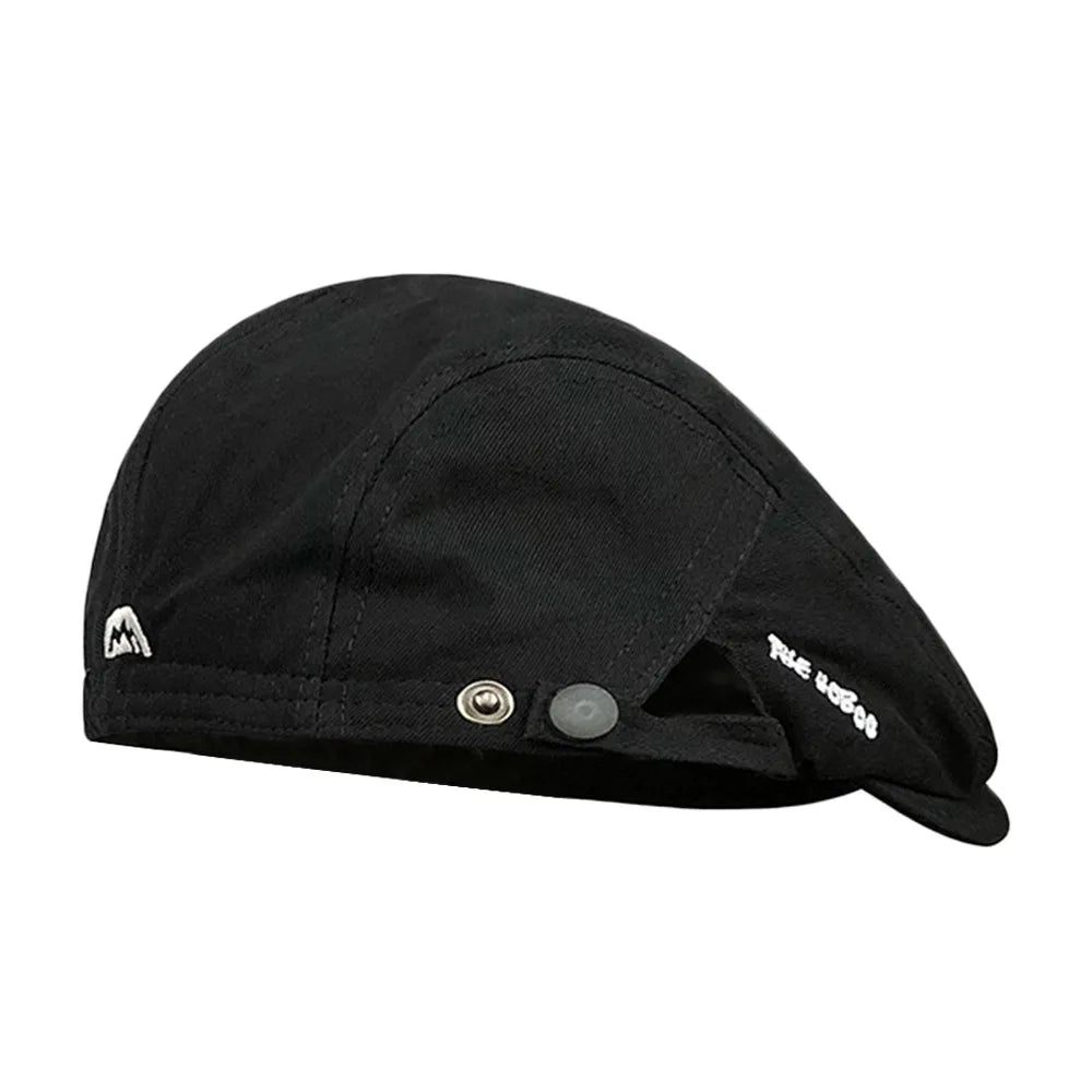 Casual Embroidery Beret Hat Vintage Cotton Newsboy Cap