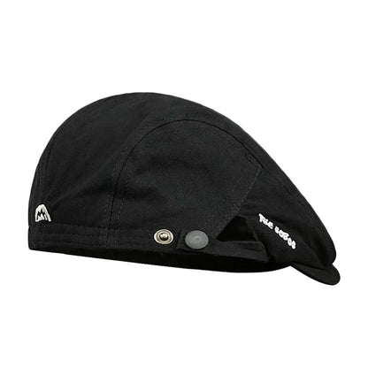 Casual Embroidery Beret Hat Vintage Cotton Newsboy Cap