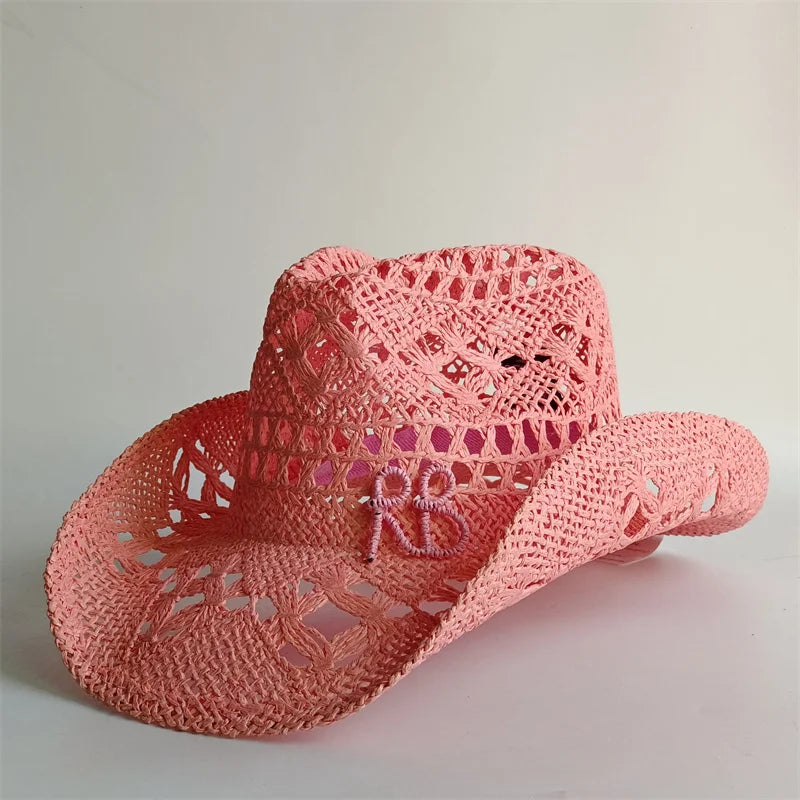 Western Cowboy Straw Hat Letter Straw Hats