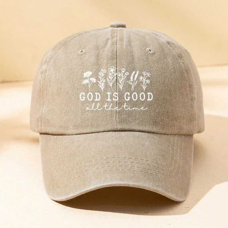 1pc Women Outdoor Baseball Hat with Flower Letter Print for Daily Matching
