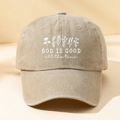 1pc Women Outdoor Baseball Hat with Flower Letter Print for Daily Matching