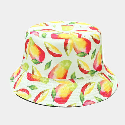 Creative Printed Fruit Pattern Bucket Cap