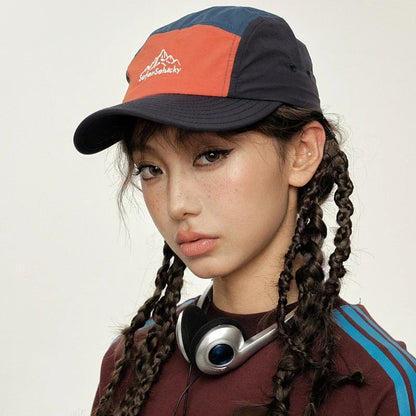 Mountain Peak Letter Embroidered Quick Dry Waterproof Snapback Hat