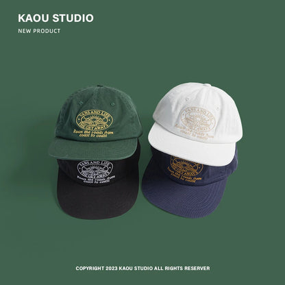 Hip Hop Flat Brim Fashion Brand American Baseball Cap Hip Hop Hat Fashion Soft Top Embroidery Men and Women Baseball Cap
