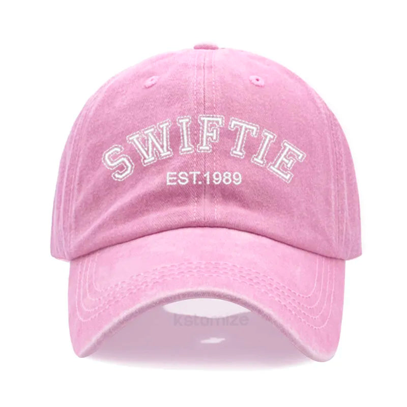 1989 Embroidery Baseball Cap for Men Women Unisex Washed Cotton