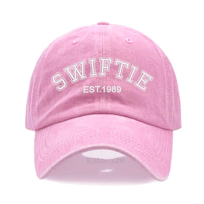 1989 Embroidery Baseball Cap for Men Women Unisex Washed Cotton
