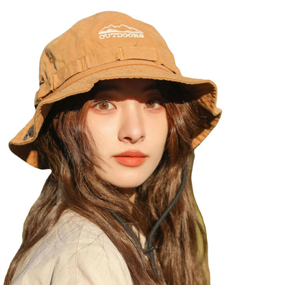 Cotton Stone-Washed Bucket Caps Safari Hats