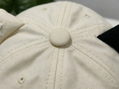 Cute Cat Ears Baseball Cap Thin Breathable Sun Hat UV Protection Adjustable Duckbill Cap Women Spring Summer