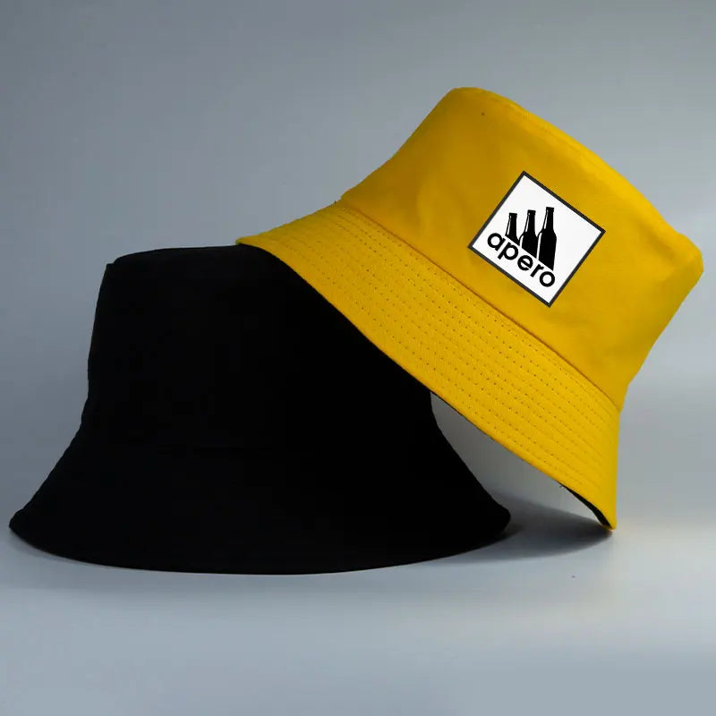 Adult Pastis Apero Bobs Man Reversible Bucket Hat Woman Outdoor Sports Fisherman Cap