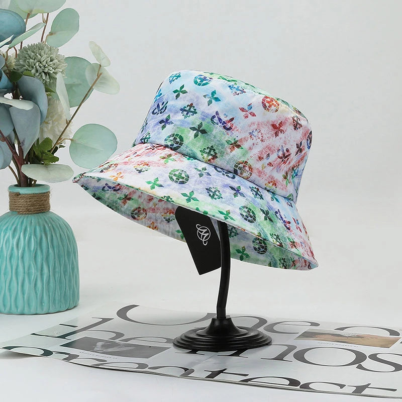 Unisex Harajuku Bucket Hat Graffiti Women Men Fisherman Hat Autumn Summer