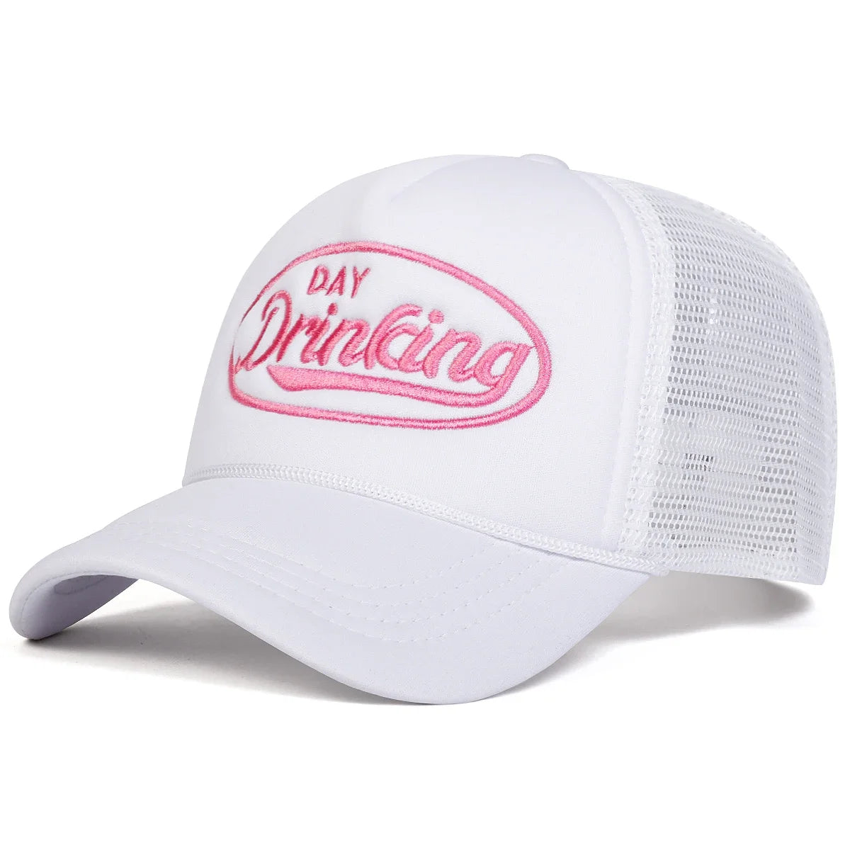 Unisex Day Drinking Letter Embroidery Baseball Net Caps Spring Summer