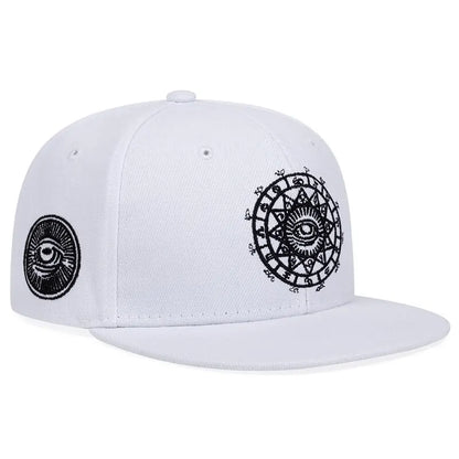 Unisex Eyes Letter Embroidery Hip-Hop Hats
