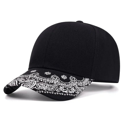 Fashion Embroidery Mens Womens Summer Snapback Cap Cashew Pattern Snapback Hip Hop