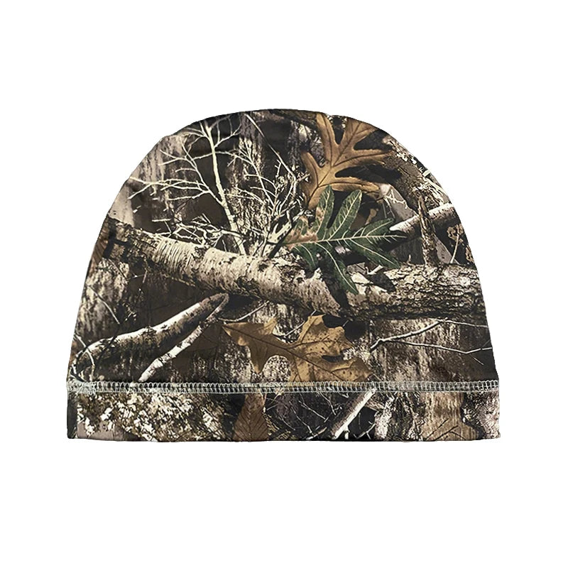 Retro Leaf Print Hip-Hop Pullover Hat Double-Layer Casual Versatile