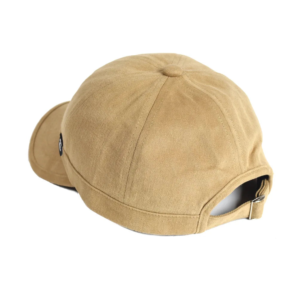 Vintage Short Brim Baseball Cap Cotton Men Women Soft Dad Hat