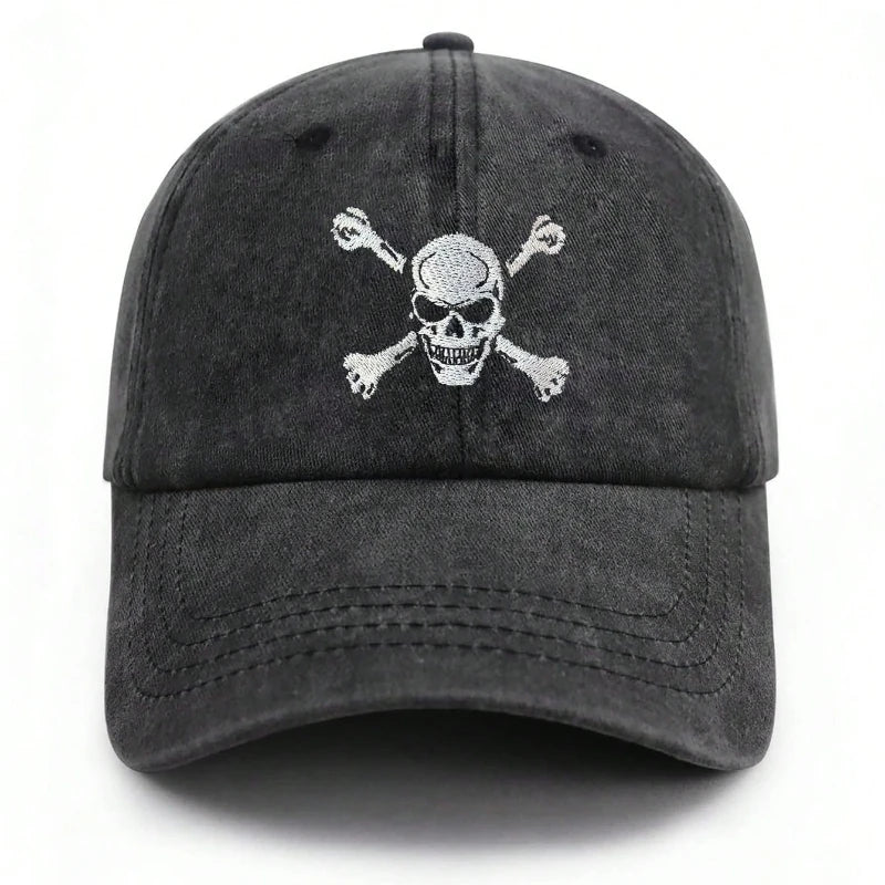 1pc Skull And Crossbones Baseball Cap For Men Women