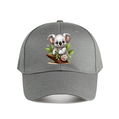 Cute Cartoon Koala Plush Toy Kids Room Decor Baseball Cap