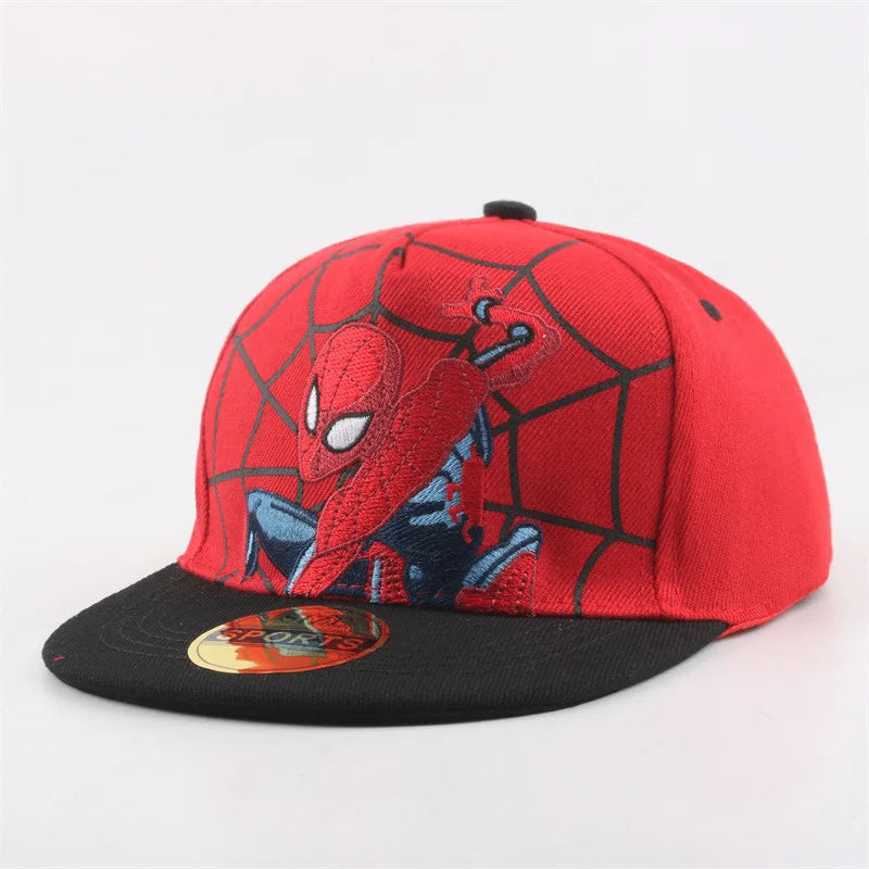 Spiderman Baseball Cap Cartoon Embroidery Snapback Hat Children