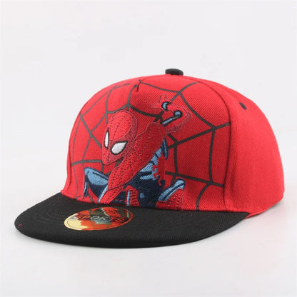 Spiderman Baseball Cap Cartoon Embroidery Snapback Hat Children