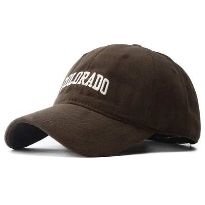 New Colorado Letter Embroidered Baseball Hat