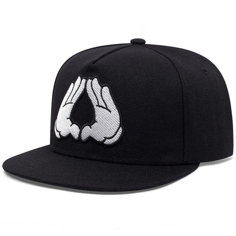 Trendy Light Plate Two Hand Personalized Street Hip Hop Hat